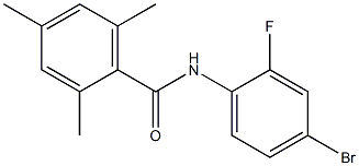 N-(4-bromo-2-fluorophenyl)-2,4,6-trimethylbenzamide Struktur