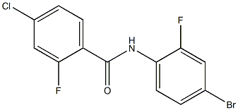 N-(4-bromo-2-fluorophenyl)-4-chloro-2-fluorobenzamide Struktur