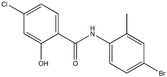 N-(4-bromo-2-methylphenyl)-4-chloro-2-hydroxybenzamide Struktur