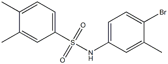 N-(4-bromo-3-methylphenyl)-3,4-dimethylbenzene-1-sulfonamide Struktur