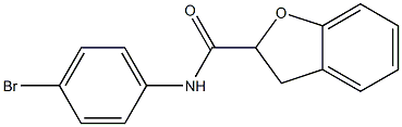 N-(4-bromophenyl)-2,3-dihydro-1-benzofuran-2-carboxamide Struktur