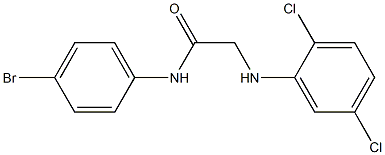 N-(4-bromophenyl)-2-[(2,5-dichlorophenyl)amino]acetamide Struktur