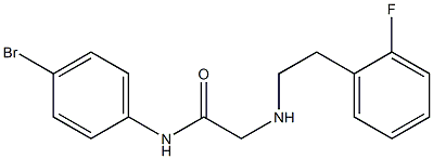 N-(4-bromophenyl)-2-{[2-(2-fluorophenyl)ethyl]amino}acetamide Struktur