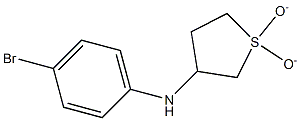 N-(4-bromophenyl)-N-(1,1-dioxidotetrahydrothien-3-yl)amine Struktur