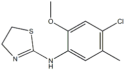 N-(4-chloro-2-methoxy-5-methylphenyl)-4,5-dihydro-1,3-thiazol-2-amine Struktur