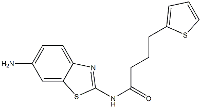 N-(6-amino-1,3-benzothiazol-2-yl)-4-(thiophen-2-yl)butanamide Struktur