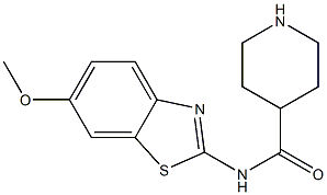 N-(6-methoxy-1,3-benzothiazol-2-yl)piperidine-4-carboxamide Struktur