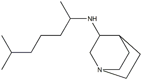 N-(6-methylheptan-2-yl)-1-azabicyclo[2.2.2]octan-3-amine Struktur