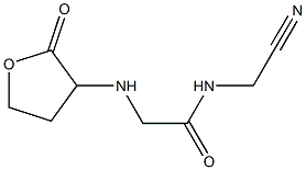 N-(cyanomethyl)-2-[(2-oxooxolan-3-yl)amino]acetamide Struktur