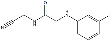 N-(cyanomethyl)-2-[(3-fluorophenyl)amino]acetamide Struktur