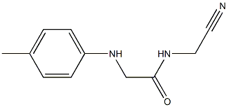 N-(cyanomethyl)-2-[(4-methylphenyl)amino]acetamide Struktur