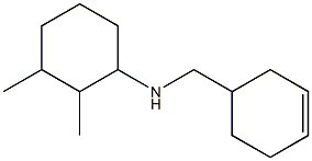 N-(cyclohex-3-en-1-ylmethyl)-2,3-dimethylcyclohexan-1-amine Struktur