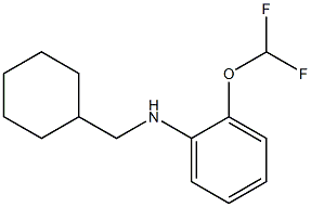 N-(cyclohexylmethyl)-2-(difluoromethoxy)aniline Struktur