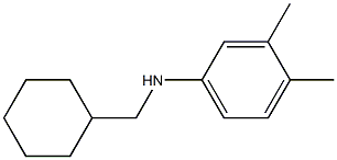 N-(cyclohexylmethyl)-3,4-dimethylaniline Struktur