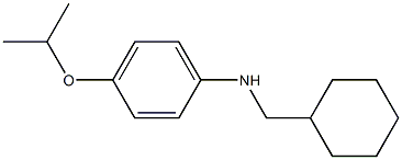 N-(cyclohexylmethyl)-4-(propan-2-yloxy)aniline Struktur