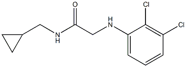 N-(cyclopropylmethyl)-2-[(2,3-dichlorophenyl)amino]acetamide Struktur