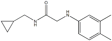 N-(cyclopropylmethyl)-2-[(3,4-dimethylphenyl)amino]acetamide Struktur