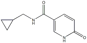 N-(cyclopropylmethyl)-6-oxo-1,6-dihydropyridine-3-carboxamide Struktur