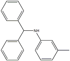 N-(diphenylmethyl)-3-methylaniline Struktur