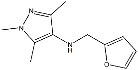 N-(furan-2-ylmethyl)-1,3,5-trimethyl-1H-pyrazol-4-amine Struktur