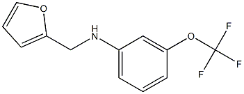 N-(furan-2-ylmethyl)-3-(trifluoromethoxy)aniline Struktur