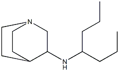 N-(heptan-4-yl)-1-azabicyclo[2.2.2]octan-3-amine Struktur