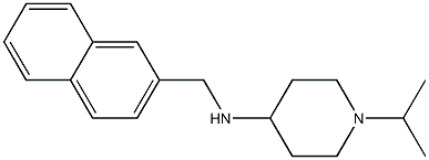 N-(naphthalen-2-ylmethyl)-1-(propan-2-yl)piperidin-4-amine Struktur