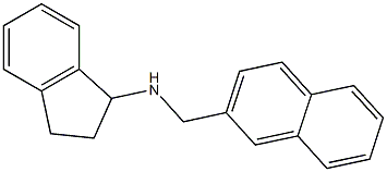 N-(naphthalen-2-ylmethyl)-2,3-dihydro-1H-inden-1-amine Struktur