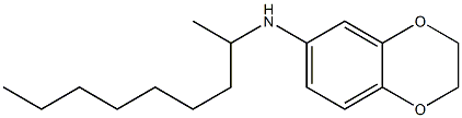 N-(nonan-2-yl)-2,3-dihydro-1,4-benzodioxin-6-amine Struktur