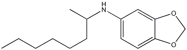 N-(octan-2-yl)-2H-1,3-benzodioxol-5-amine Struktur