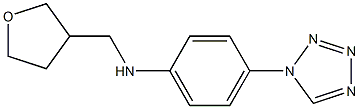 N-(oxolan-3-ylmethyl)-4-(1H-1,2,3,4-tetrazol-1-yl)aniline Struktur