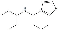 N-(pentan-3-yl)-4,5,6,7-tetrahydro-1-benzofuran-4-amine Struktur