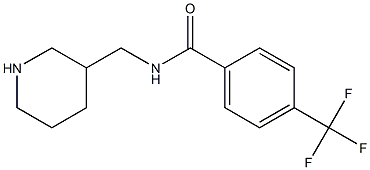 N-(piperidin-3-ylmethyl)-4-(trifluoromethyl)benzamide Struktur