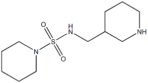 N-(piperidin-3-ylmethyl)piperidine-1-sulfonamide Struktur