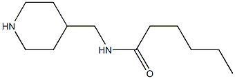 N-(piperidin-4-ylmethyl)hexanamide Struktur