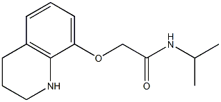 N-(propan-2-yl)-2-(1,2,3,4-tetrahydroquinolin-8-yloxy)acetamide Struktur