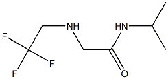 N-(propan-2-yl)-2-[(2,2,2-trifluoroethyl)amino]acetamide Struktur