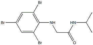 N-(propan-2-yl)-2-[(2,4,6-tribromophenyl)amino]acetamide Struktur