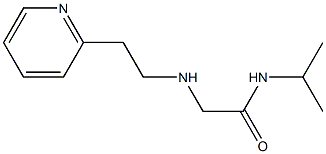 N-(propan-2-yl)-2-{[2-(pyridin-2-yl)ethyl]amino}acetamide Struktur