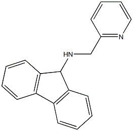 N-(pyridin-2-ylmethyl)-9H-fluoren-9-amine Struktur