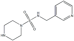 N-(pyridin-3-ylmethyl)piperazine-1-sulfonamide Struktur