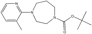 4-(3-Methyl-pyridin-2-yl)-[1,4]diazepane-1-carboxylic acid tert-butyl ester Struktur