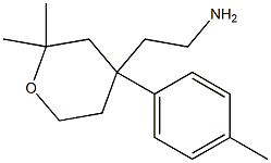 2-[2,2-dimethyl-4-(4-methylphenyl)tetrahydro-2H-pyran-4-yl]ethylamine Struktur