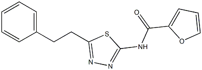 N-[5-(2-phenylethyl)-1,3,4-thiadiazol-2-yl]-2-furamide Struktur