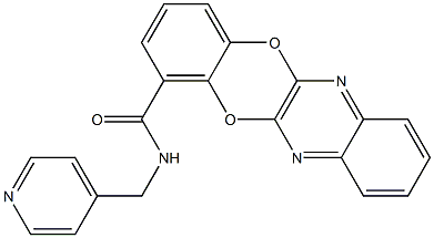 N-(4-pyridinylmethyl)[1,4]benzodioxino[2,3-b]quinoxaline-1-carboxamide Struktur