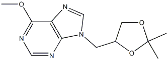 9-[(2,2-dimethyl-1,3-dioxolan-4-yl)methyl]-6-methoxy-9H-purine Struktur