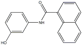 N-(3-hydroxyphenyl)-1-naphthamide Struktur