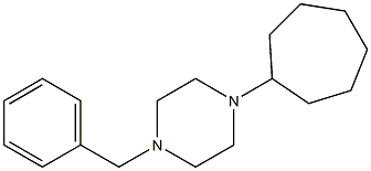 1-benzyl-4-cycloheptylpiperazine Struktur