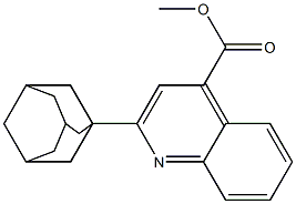 methyl 2-(1-adamantyl)-4-quinolinecarboxylate Struktur