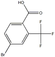 4-bromo-2-trifluoromethylbenzoic acid Struktur